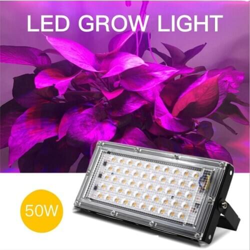 Phytolamp For Plants LED EU 220V 50W Full Spectrum Indoor And Outdoor Greenhouse Plant Hydroponic Plant Fill Light
