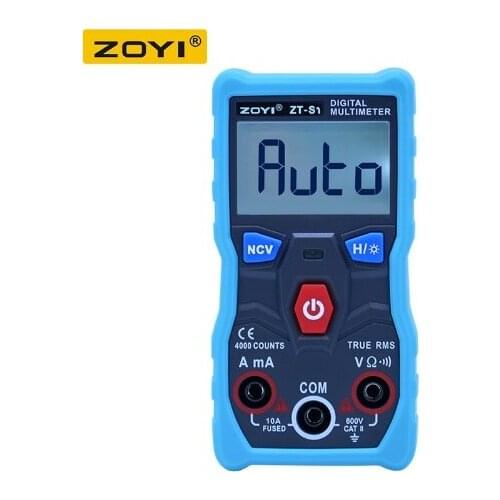 ZT-S1 Automatic Digital Multimeter True-RMS intelligent NCV 4000 Counts AC/DC Voltage Current Ohm Test Tool