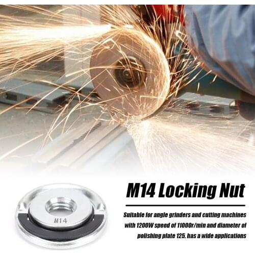 Nuts Angle Grinder Locking Nuts Angle Grinder Accessory Quick Utility Clamping Tool M14 14mm Suitable Power Tool Accessories