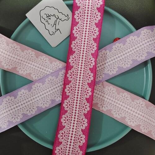 5Yards 1.5" 38MM Single Sided Stripe Imitation Hemp Do Wire Lace Edge Ribbons Hair Bow DIY Gift Packaging Party Clothes Decorate