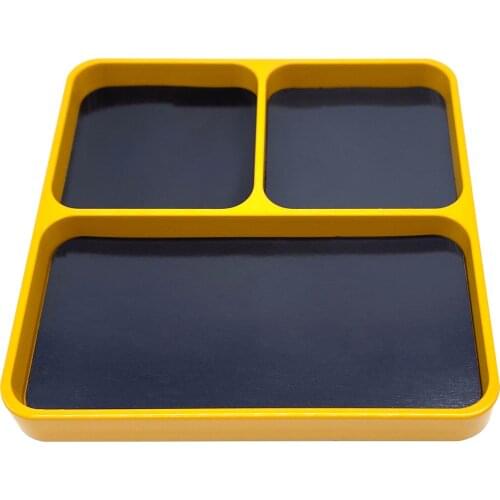 Magnetic Desktop Organizer Screws Tools Parts Tray Holder Storage Plate Box Case Organizer for Metal Parts Screws Sockets Bolts