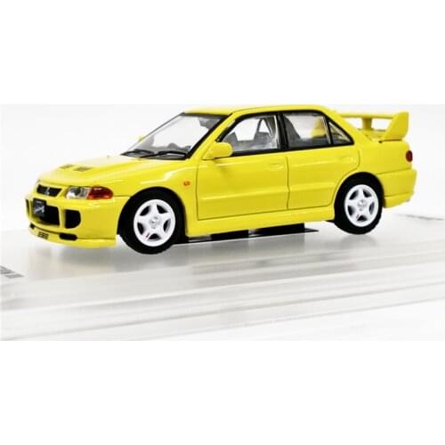 IN NO 1:64 Lancer Evo III yellow alloy toy car toys for children diecast model car Birthday gift