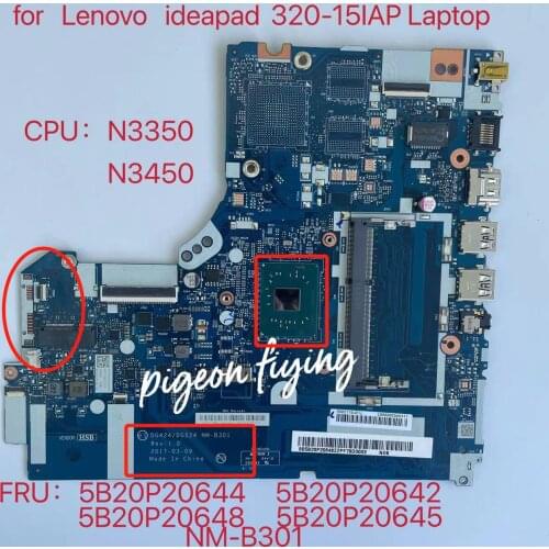 For Lenovo Ideapad 320-15IAP Laptop Motherboard NM-B301 CPU N4200 N3450 N3350 100% test ok