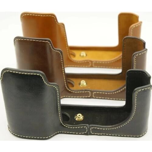 New PU Leather Camera Bottom Case Cover Half Body Set Bag For Leica T Typ 701 leica T701 Camera