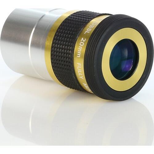Datyson Telescope Eyepiece 20mm 50 Degree Plossl Fully Mutil Coated Lens 1.25 inch Ports With M28x0.6mm Filter Threads