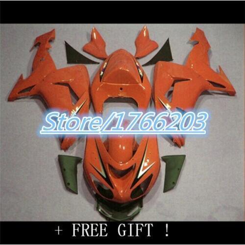 Orange black white for Kawasaki NINJA ZX-10R 06-07 ZX10R 2006-2007 ZX 10R 06 07 2006 2007 ABS fairing Ning