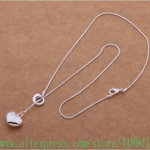 Silver Plated Necklace, Silver Plated fashion jewelry Single tai chi solid love /epjangqa bqlakhsa AN510
