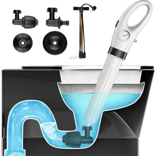 High Pressure Free Postage Pump Cleaner Dredge Toilet Plunger Air Drain Blaster Sink Pipe Clogged Remover Bathroom Pipe Bathtub