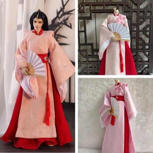1/6 Figure Doll OB27 1/4 1/3 BJD Clothes Ancient Costume Hanfu Dress Samurai Outfit For BJD/SD ID75 Strong Uncle 80cm Doll B0282