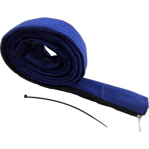 1PC Zipper Strip Welding Plasma Cutting Torch Jeans Cloth Cover Cable Hood 3.6M*5CM With Free Plastic Ribbon Fastener