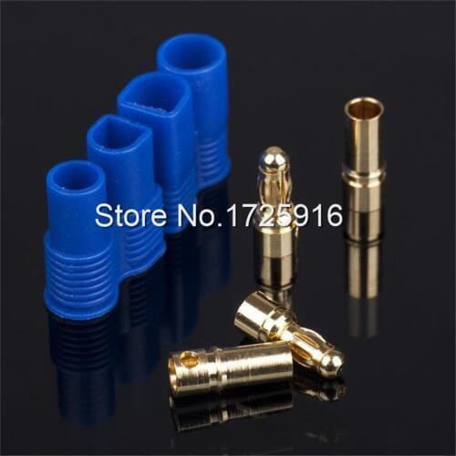 100 pairs/lot EC3 Banana Plug Female Male Bullet Connector with Housing For RC ESC LIPO Battery Motor RC Battery Connectors
