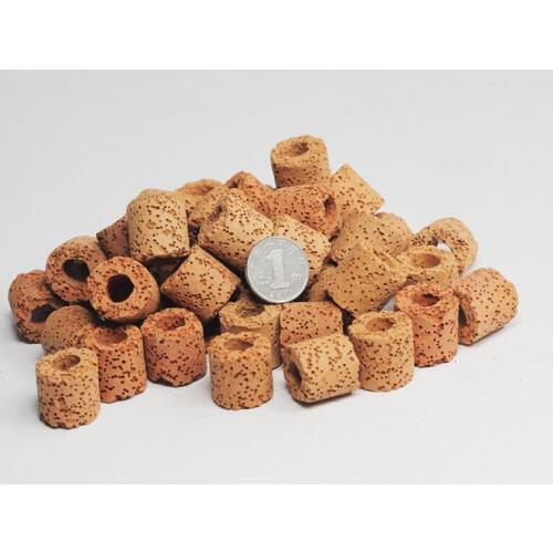 500g Fish tank aquarium filter material infra red ceramic ring bio-ring biochemical bacteria house
