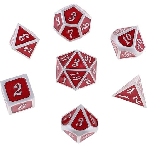 7 Pieces Multi-Sided Dice for and DND RPG MTG Table Games