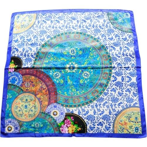 Women Silk Polyester Bandana шарфы женские платок платок женский шарф женский осень