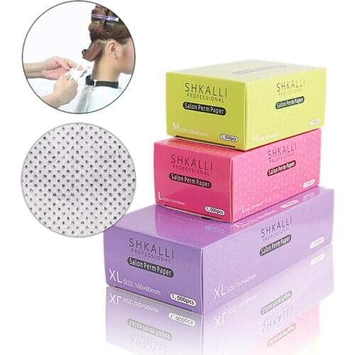 1,000 sheets of hair curling paper Hair salon perm tool Super thin strong water permeability Mesh design EU Technology