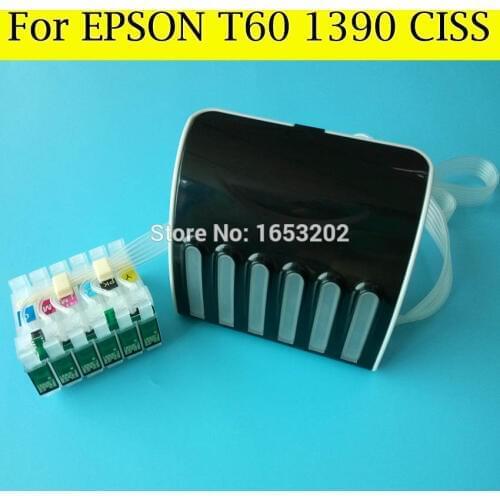 Fast Shipping Ciss System For EPSON 1390 T60 CISS T0851N-T0856N With ARC Chips