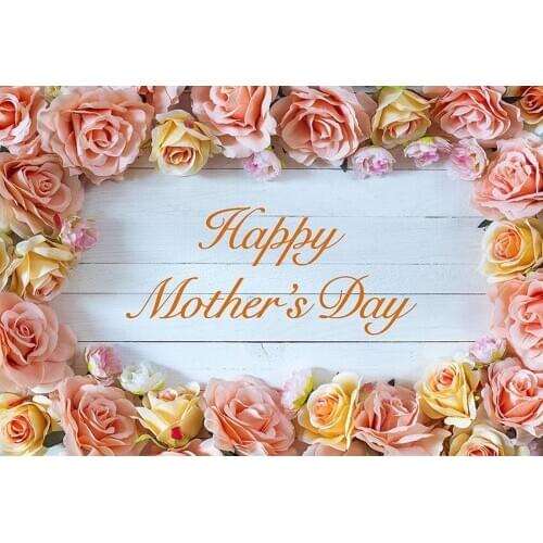 Mothers day background photography vinyl rose decoration photo backdrops for photographer studio accessories fotografia lv-151