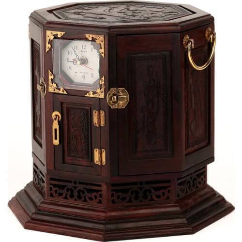 Home decor Best Price wood Rosewood rosewood wooden jewelry box jewelry box carved wood wedding oversized box mirror with lock