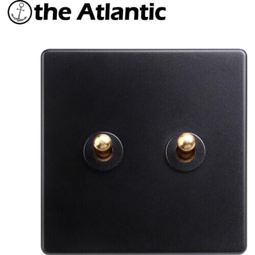 1 2 3 4 Gang 2 Way 10A Retro Toggle Brass Switch Black Plastic Frame Wall Power Lever Switch Lamp Light 86Type