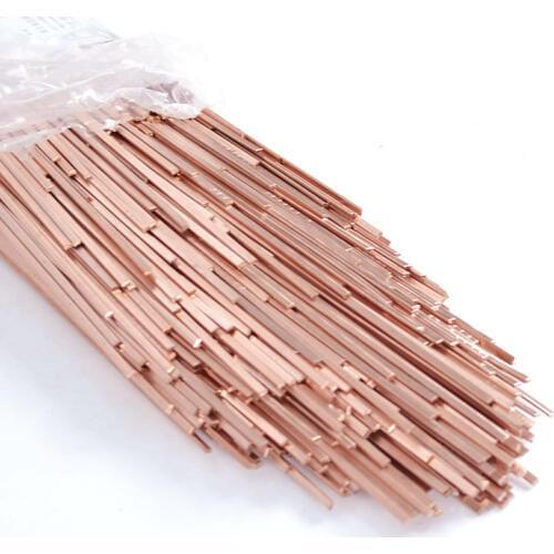 10pcs/lot copper phosphorus electrode Air Conditioner Parts flat electrode For air conditioner Parts welding 3.2*1.3*400mm