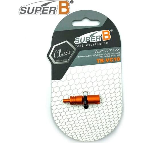 SUPER B Bicycle Valve Core Tools TB-VC10 Remove Or Install Schrader/Presta Valves Or Presta Valve Extenders Bike Valves Tools