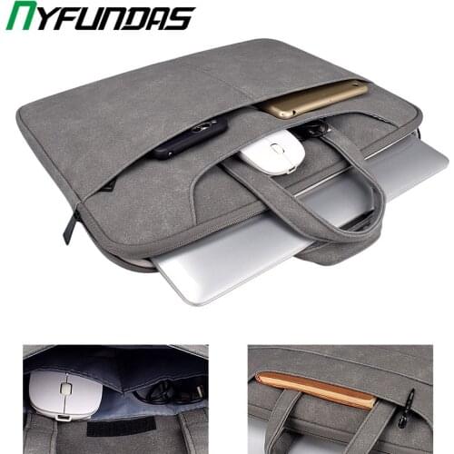 Leather Shoulder Laptop Bag Case Sleeve for Chuwi HP Lenovo Asus Xiaomi Maibenben 13 13.3 14 15 15.6 16 inch Notebook Accessory