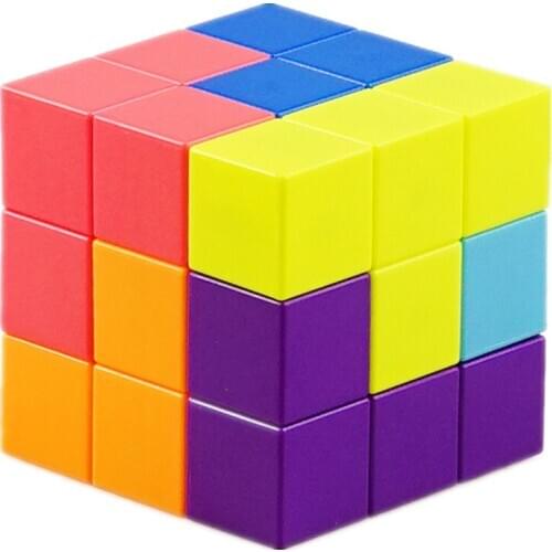YJ Magnetic Blocks Speed Puzzle Cube DIY 3x3x3 Yongjun Brain Test Educational Learning Toys For Kid Block
