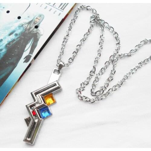 Lightning Returns Final Fantasy Toys XIII FF13 Lightning Model Doll Keychain Necklace Alloy Pendants