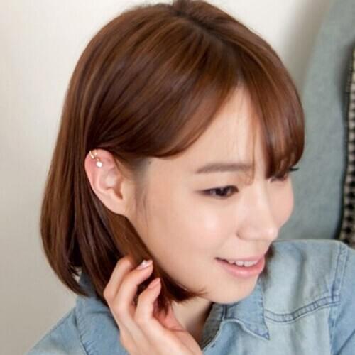 Stainless Steel C Shape Cross Clip Ear Gold Ear Clip Earrings For Women No Piercing Fake Cartilage Earring