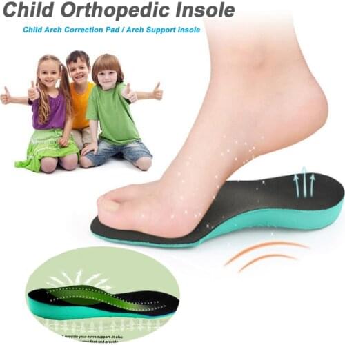 Child Kids Orthopedic Insole Flat Foot Correction Insoles Children Arch Support Pads Orthotic Pad For Kid Fallen Arches Correct