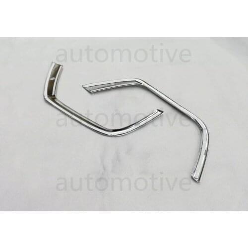 Front Fog Light Lamp Eyelid Cover Trim Chrome For Jeep Compass 2017