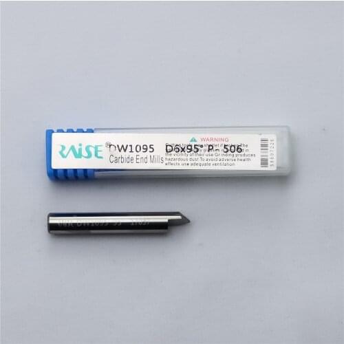 Raise 95° φ6x95°x40Lx1T-0.8 95 degree Solid Carbide Single-edged Cutter for handle vertical Key Cutting Machine Cutter