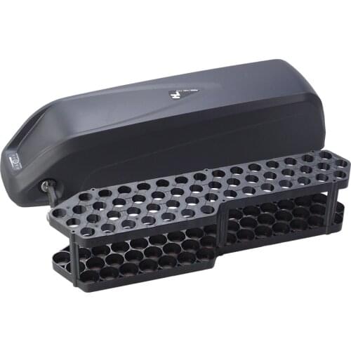 Down tube hailong empty battery case for 52pcs of 18650 cells for 36V or 48V battery pack