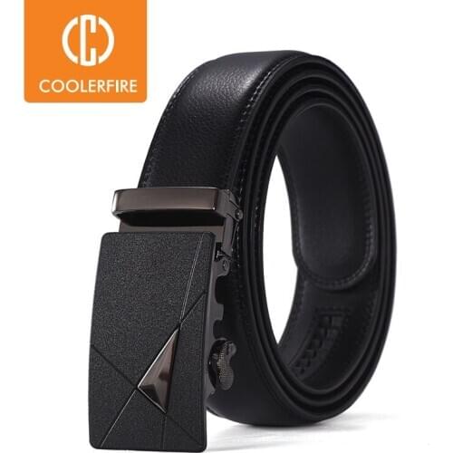 Genuine Leather Belts For Men Automatic Male Belts Cummerbunds Leather Belt Men dropshipping Black Belts 105cm-135cm ZD087