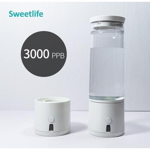 USA DuPont N117 Best SPE PEM High Concentration Hydrogen Water Generator Bottle with Bottle Adapter