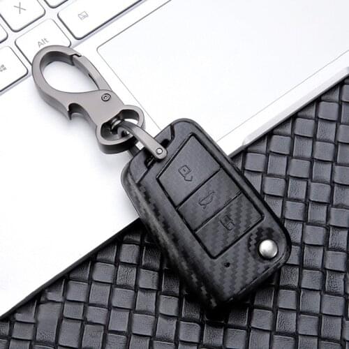 TPU Carbon Design Car Key Cover Case For Volkswagen VW Bora Jetta POLO Golf 7 4 5 6 MK5 MK6 MK7 Passat b5 T-ROC Tiguan MK2