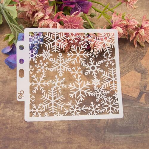 WYSE Snowflake Scapbook Stencil Cake Decorating Tool Scrapbooking DIY Decorating Stencil Fondant Pattern Printing Spray Template