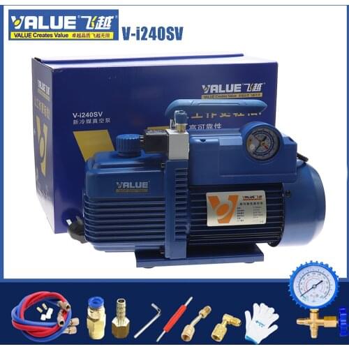 V-i240SV new type vacuum pump two-stage air-conditioning pump 370w, used for vacuum pressure pump r410a, r407c, r134a, r12, r22