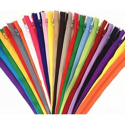10pcs Nylon Coil Zippers Tailor Sewer Craft(8-10-12-14-16-20-22-24 Inch)Crafters FGDQRS (U PICK