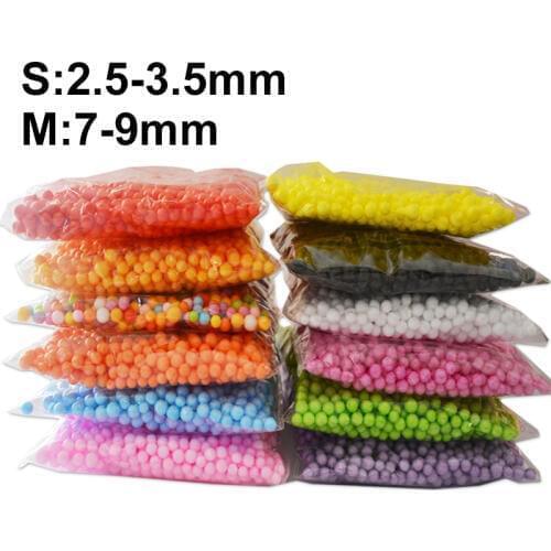 12 Colors Christmas Decoration 2.5-9mm Foam Balls Decorative Craft Bubble Ball Gift DIY Hand Make Home Christmas Party Supplies