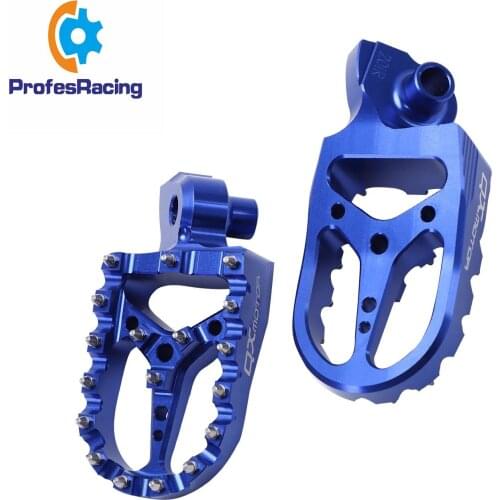 Motorcycle CNC Aluminum Foot Pegs Pedals Foot Rests Pegs Pedal For YAMAHA Yz 125 250 Yz125 Yz85 Yz450f Wr250 450f 99-17 Pit Bike