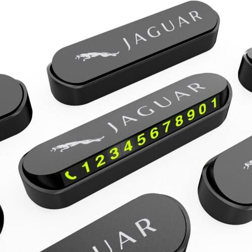 For Jaguar XF XE F-Pace X-Type S-Type F-Type Tijera Auto Accessories Car Temporary Parking Phone Number Card Plate Car Park Stop