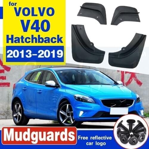 For VOLVO V40 Hatchback 2013-2019 2014 2015 2016 Set Molded Car Mud Flaps Mudflaps Splash Guards Mud Flap Mudguards Fender