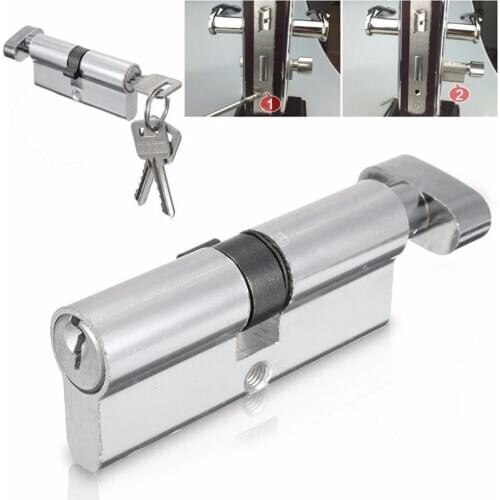 Home Security Door Lock New X70 SilverTone Cylinder Hardware Indoor Aluminum Locker Security Furniture Locks Keys Hardware