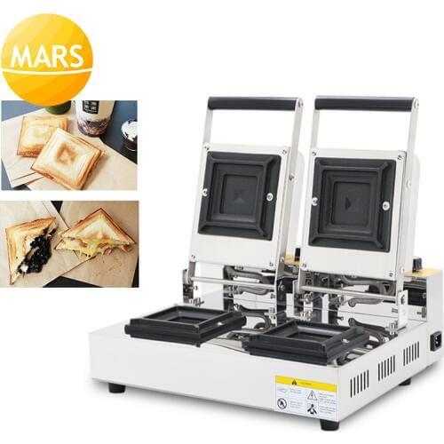 Electric Sandwich Maker Hot Pressing Toast Box Pocket Bread Cake Grill Non-Stick Pan Waffle Toaster Cake Breakfast Machine 220V