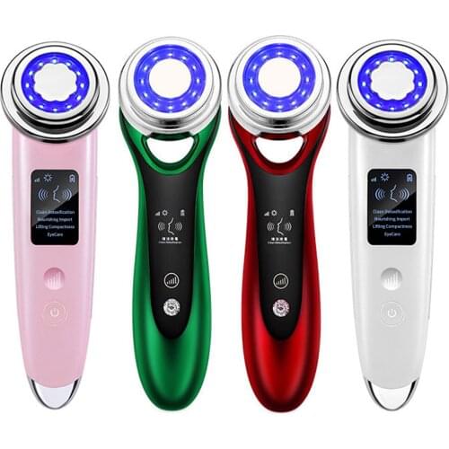EMS Micro Current Anion Blackhead Remover Ultrasonic Skin Scrubber Pore cleaner Face Cleaning Skin Care Tools Face Lift Machine