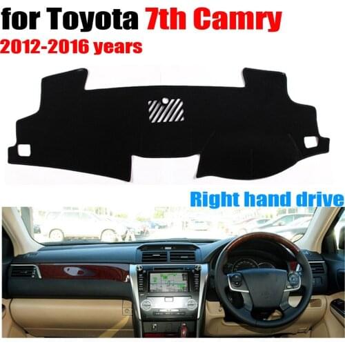 Car dashboard cover mat for TOYOTA 7th CAMRY 2012-2016 years Right hand drive dashmat pad dash mat covers dashboard accessories