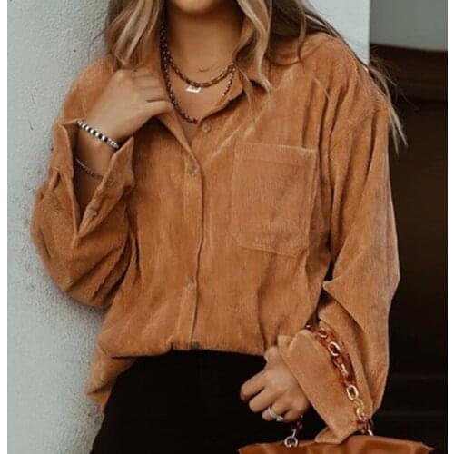 Женские вельветовые рубашки MAFIRRY China At AliExpress