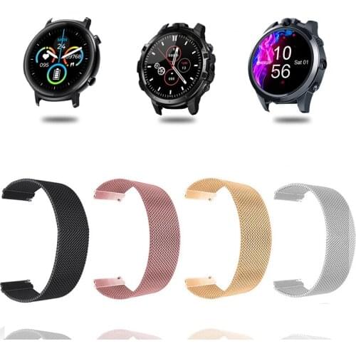 Magnetic Loop Straps For Zeblaze GTR Smart Watch Band Metal Bracelet THOR 6/THOR 5/5 Pro/NEO 3/NEO Bands For Zeblaze GTS/HYBRID