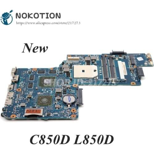 NOKOTION H000051780 PC Motherboard For Toshiba Satellite C855 C855D L850D C850D MAIN BOARD Socket FS1 DDR3 HD7600M Video card